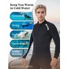Owntop Men's Wetsuit Jacket - 2 mm Wetsuit Top Long