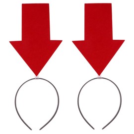 Healeved 2pcs Arrow Headband Creative Arrow Down Head Bopper Birthday Festival Headdres Funny Hair Accessories