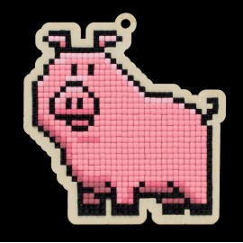 Crafting Spark Little Pig CSw349 Crafting Spark Diamond Painting on Plywood Kit