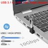 QIANRENON 10Gbps USB 3.1 to USB C 90° Angle Adapter