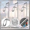 Yaocom 50 Pcs Stainless Steel Christmas Light Q-Hangers Hooks for