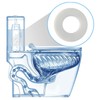 12 PCS Flush Valve Seal, Toilet Cistern Rubber Seal Clear
