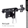 SANKINS Slide Bolt Gate Latch,Sliding Bolt Door Lock with Padlock