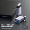 MOGOOD Micro B Male to USB Female Adapter, Micro B