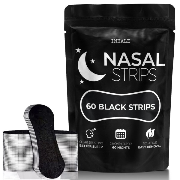 Inhale Nasal Strips - Snoring Reduction, Congestion Relief 60 count
