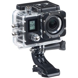 Somikon Einsteiger-4K-Action-Cam, WLAN, 2 Displays, Full HD 60 B./Sek., IP68