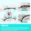 Kit De Pestañas Postizas Magnéticas Con Clip 2 Pares