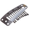 100pcs 10 Teeth Wig Clip Stainless Steel DIY Hairpiece Snap