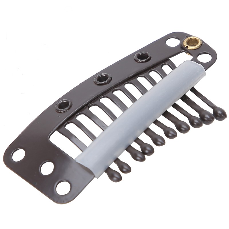 100pcs 10 Teeth Wig Clip Stainless Steel DIY Hairpiece Snap