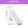 Housoutil 8 Piece Refrigerator Shelf Clips Gallery Clip Holder for