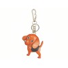 Beagle Genuiine Leather Animal/Dog Bag Charm/KeychainVANCA Handmade in Japan