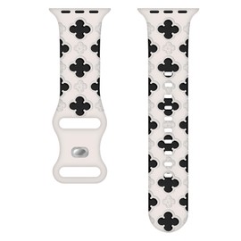 QWEFJ Luxury Band Compatible with Watch Band 38mm 40mm 41mm 42mm 44mm for Women Men,Soft Silicone Band With Cool Watch Charms for iWatch Series 10 9 8 7 6 5 4 3 2 1 SE (Black, 38/40mm)