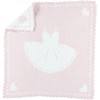 Barefoot Dreams CozyChic Scalloped Receiving Blanket - Pink & Tutu,30"