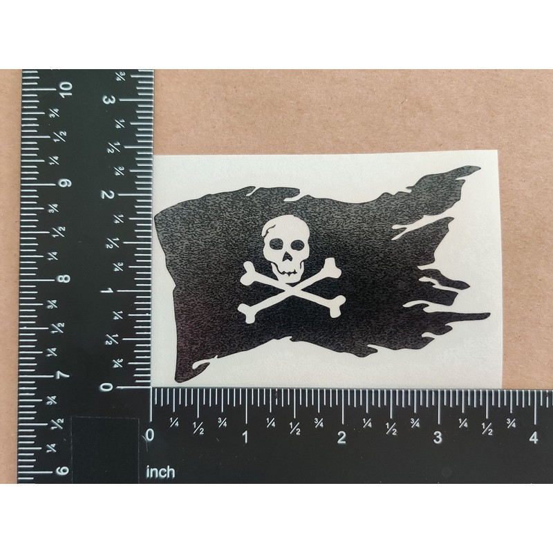 Pirate Decals 4 Pack: Skull and Swords, Pirate Ship, Pirate