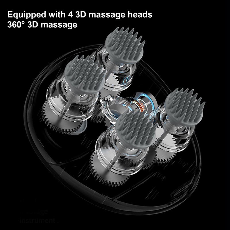 Electric Head Massager Handheld Vibrating Multi Functional Kneading Relaxation Portable