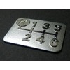 Tuningfan SPP-A002 Plated Shift Pattern Plate for Top Left Reverse
