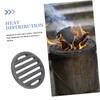 KOMBIUDA Fire Pit Grate for Indoor Outdoor Use Round Fire