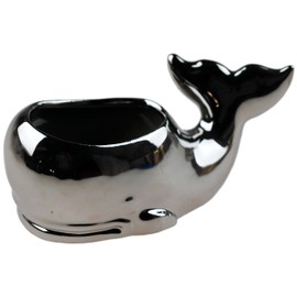 Silver Chrome Design Whale Nautical Bathroom Dish