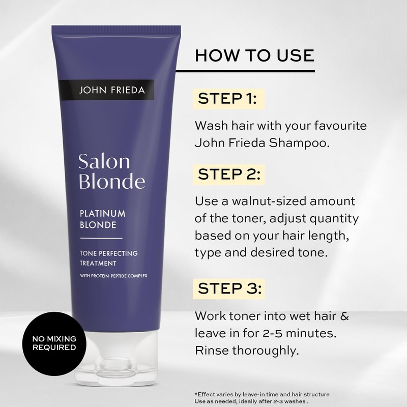 John Frieda Salon Blonde Tone Perfecting Treatments Platinum 120ml