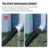 Downspout Adapter, Downspout Adapter Plastic Drain Adapter Replacement Downpipe Converter