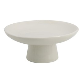 COLLECTIVE HOME - Ceramic Jewelry Tray, Decorative Geometric Jewelry Dish, Luxurious Trinket Tray with High Base, Birthday Mother's Day for Women (Round Glossy)