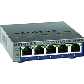 Netgear GS105E-200NAS PROSAFE PLUS 5 PORT GIGABIT SWITCH