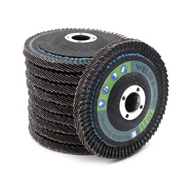 WINGONEER 10Pcs Flap Wheel Disc Zirconia Polishing Wheel with Flap Sanding Disc - 80 Grit