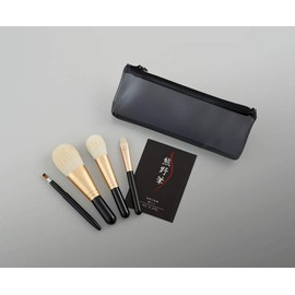Zenith KFI-B124FCE Kumano Makeup Brush Set, 4 Pieces
