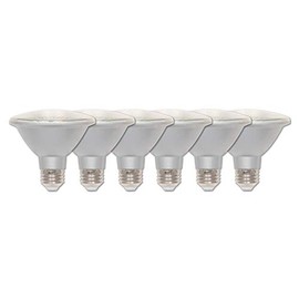 Westinghouse 5180020 10 (75-Watt Equivalent) PAR30 Short Neck Flood Dimmable Bright White Indoor/Outdoor Energy Star, Medium Base (6-Pack) LED Light Bulb, 6 Count (Pack of 1), Clear