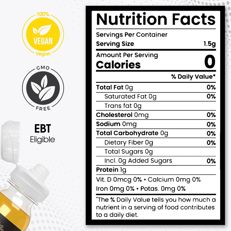 SubSugar 100% Monk Fruit Drops Pure Liquid Monk Fruit Sweetener,