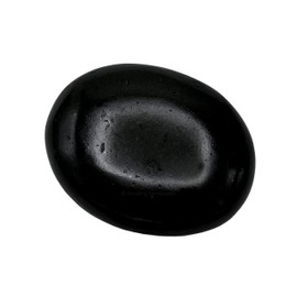 Black Tourmaline Crystals and Healing Stones - Large Palm Stone Crystals Piedra - Crystal for Good Luck, Positive Energy, Meditation - Unique Stocking Stuffers and Birthday Gifts for Women, Men