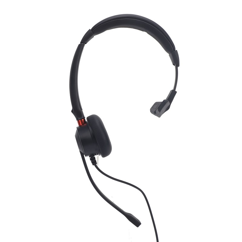Telephone Headset Noise Canceling Single Ear Comfortable USB C to