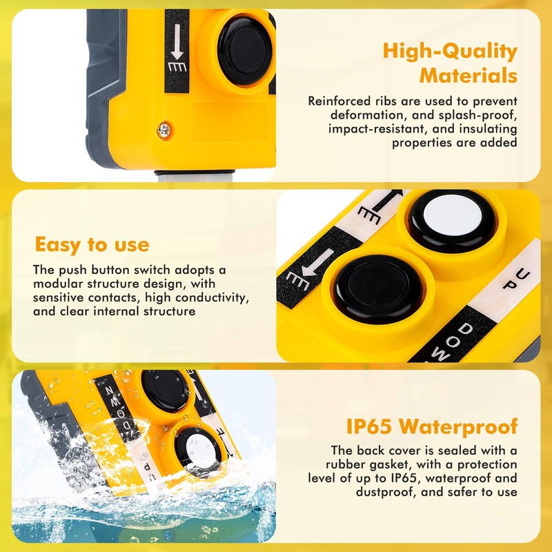 COP Hoist Lift Control Box, Crane Pendant Control Switch Box,