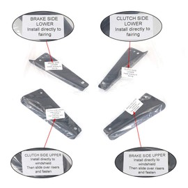 Mantt Rally Dash Kit Fit for KLR650 2008 2009 2010 2011 2012 KLR 650 2013 2014 2015 2016 2017 2018, Height Adjust Lifter Windshield Rally Dash Kit