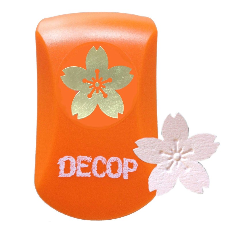 Hanaoka Paper Intelligence DECOP Craft Punch, Embossed Punch, Sakura, Small