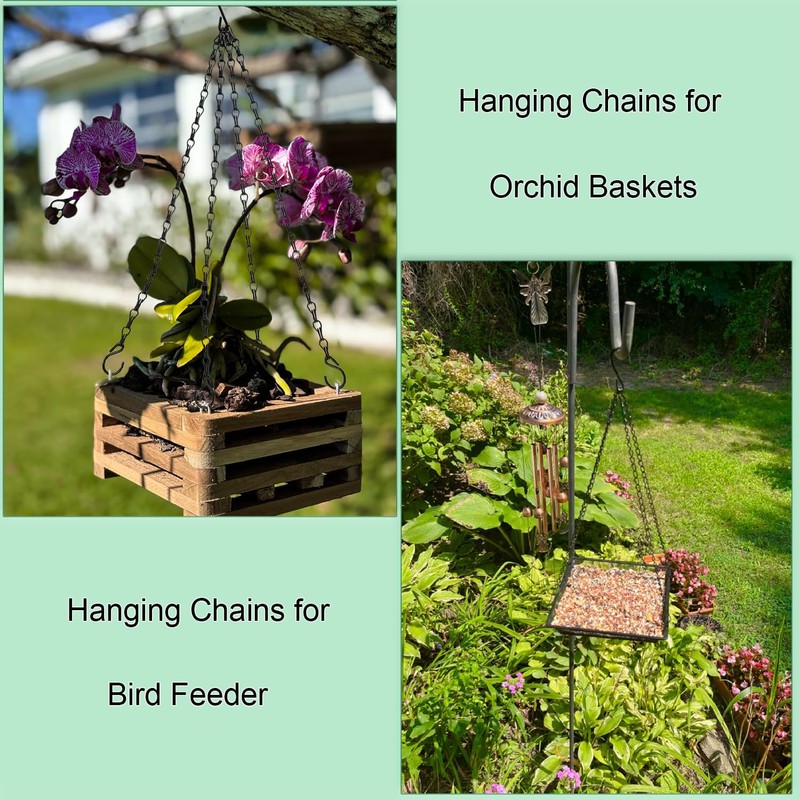 Heybe 16 inch Hanging Basket Chains 4 Point,3 Pack Thicker