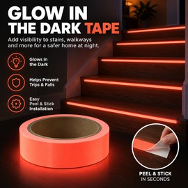 Luminous Adhesive Tape for Stairs & DIY Decor – 2cm × 5m Self-Glowing TPE Strip for Indoor & Outdoor Use