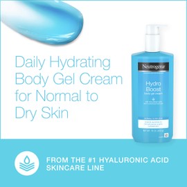 Neutrogena Hydro Boost Hydrating Body Gel Cream with Hyaluronic Acid, Non-Greasy and Fast Absorbing Body Lotion for Normal to Dry Skin, Paraben-Free, 16 oz