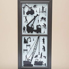 Fun Express Construction Window Clings - Party Decor - VBS Vacation Bible School Supplies/Decor - 2 Pieces