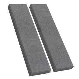 2 Pack 2" Thick Acoustic Panels, 47.24" X 11.81" Fiberglass Wall Panel, Acoustic Panels Sound Absorbing for Office, Studio, Home Theatre - Heather Grey