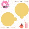 WANBAO 80 Pcs Mini Cake Boards Mousse Cupcake Base, Gold