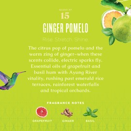 Caldrea Scented Candle, Made with Essential Oils and Other Thoughtfully Chosen Ingredients, 45 Hour Burn Time, Ginger Pomelo Scent, 8.1 oz