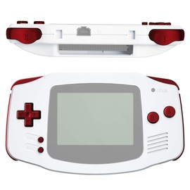 eXtremeRate Full Set Replacement Buttons for Gameboy Advance GBA - Handheld Game Console Not Included [Scarlet Red]