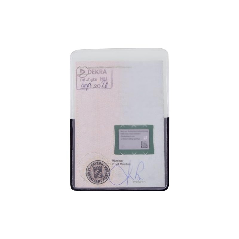 orgaexpert Car Registration Certificate Protective Case Black (118 x 82