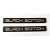 2 x 150mm BLACK EDITION Domed Stickers/Decals