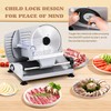 Moongiantgo Meat Slicer 200W With 2 Removable 7.5’’ Stainless Steel