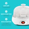 Elite Gourmet EGC007CHW Easy Electric 7 Egg Capacity Cooker, Poacher,