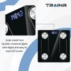 Trainr Digital Body Scale Trnr-BDYSCLE-BLK, Home Essential Body Weight Scale