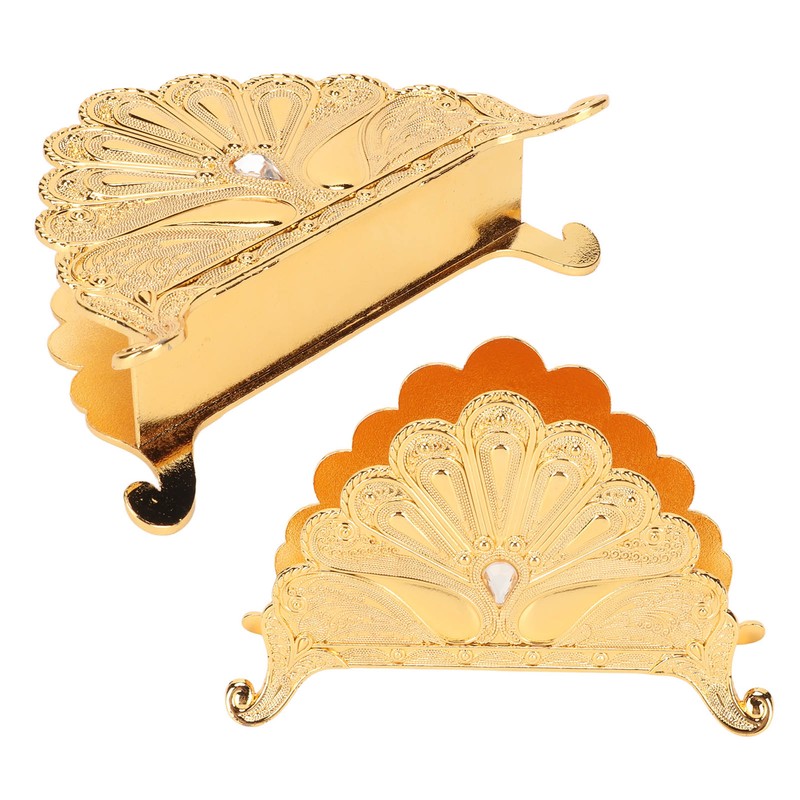 Napkin Holder Classical Metal Peacock Embossed European Style Table Tissue