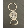 Keyring Bottle Opener Compatible with Route 66 Colour Silver and